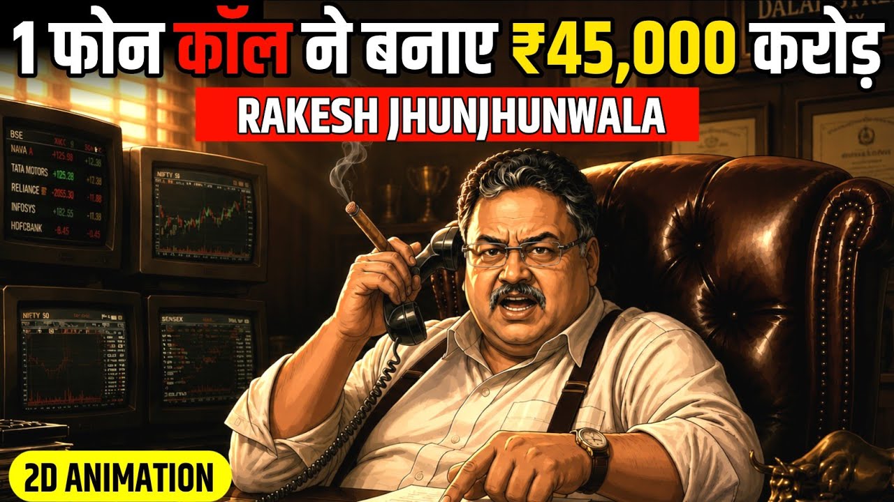 How ₹5,000 Turned Into ₹45,000 Crores 😱 | Big Bull Rakesh Jhunjhunwala Story