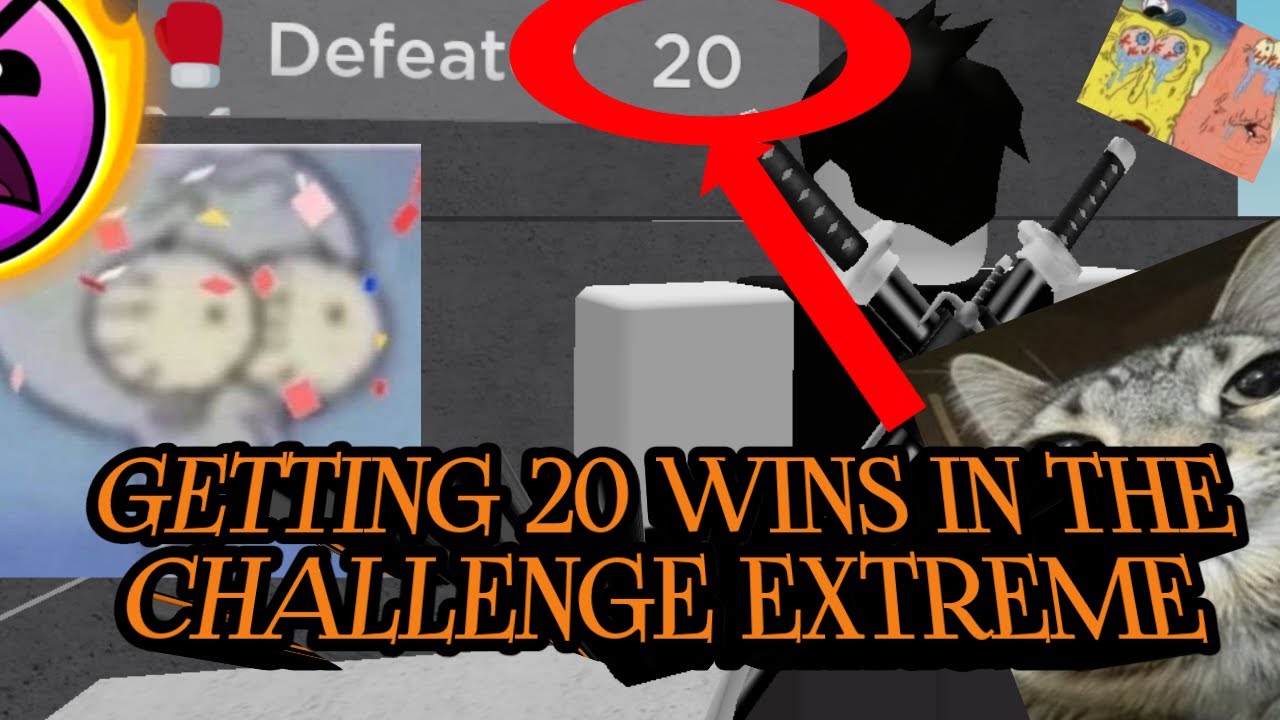 getting 20 wins in the roblox challenge extreme!