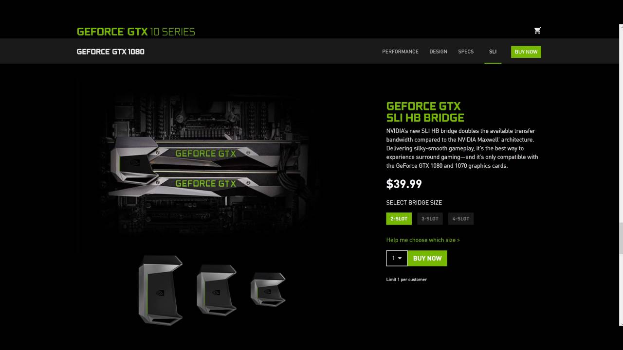 GeForce GTX SLI HB Bridge ARE RELEASED