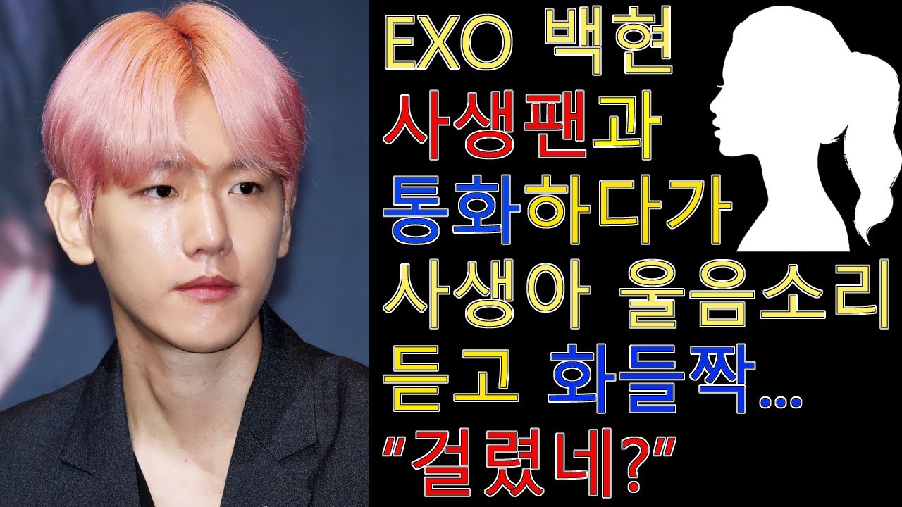 백현 사생팬과 통화중 아기 울음소리 들려..