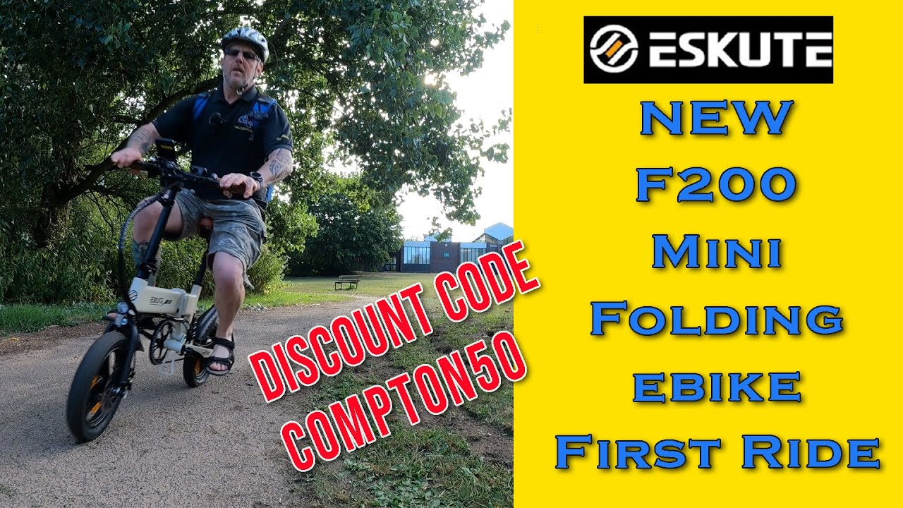 New F200 Mini Folding city uban Ebike, Eskute discount code COMPTON50