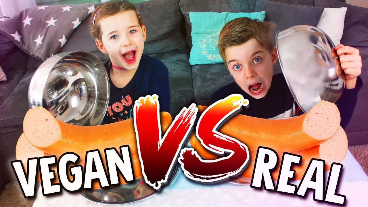 REAL FOOD vs. VEGAN FOOD Part 2! Ist DAS eine Wurst? Lulu & Leon - Family and Fun