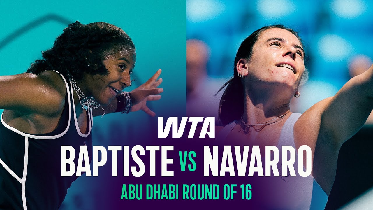 Hailey Baptiste vs. Emma Navarro | 2026 Abu Dhabi Round of 16 | WTA Match Highlights
