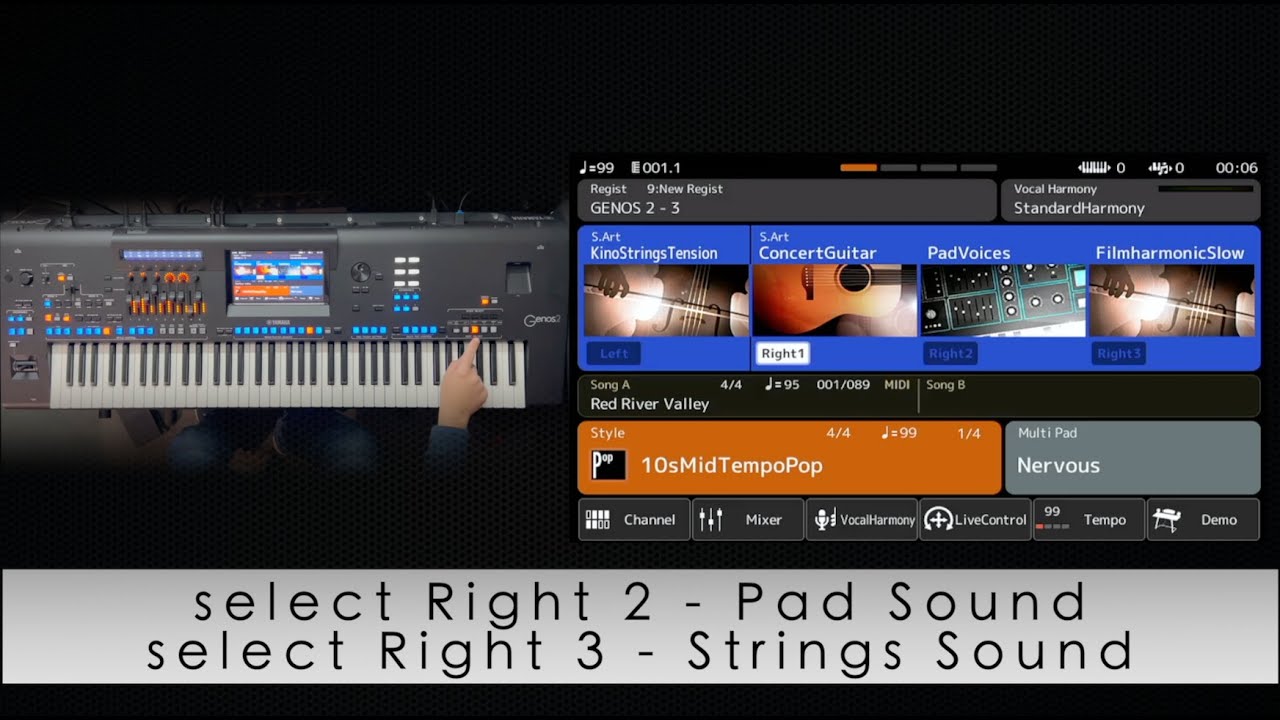 Yamaha Genos 2 - Guitar Arpeggiator with Style (Tutorial)