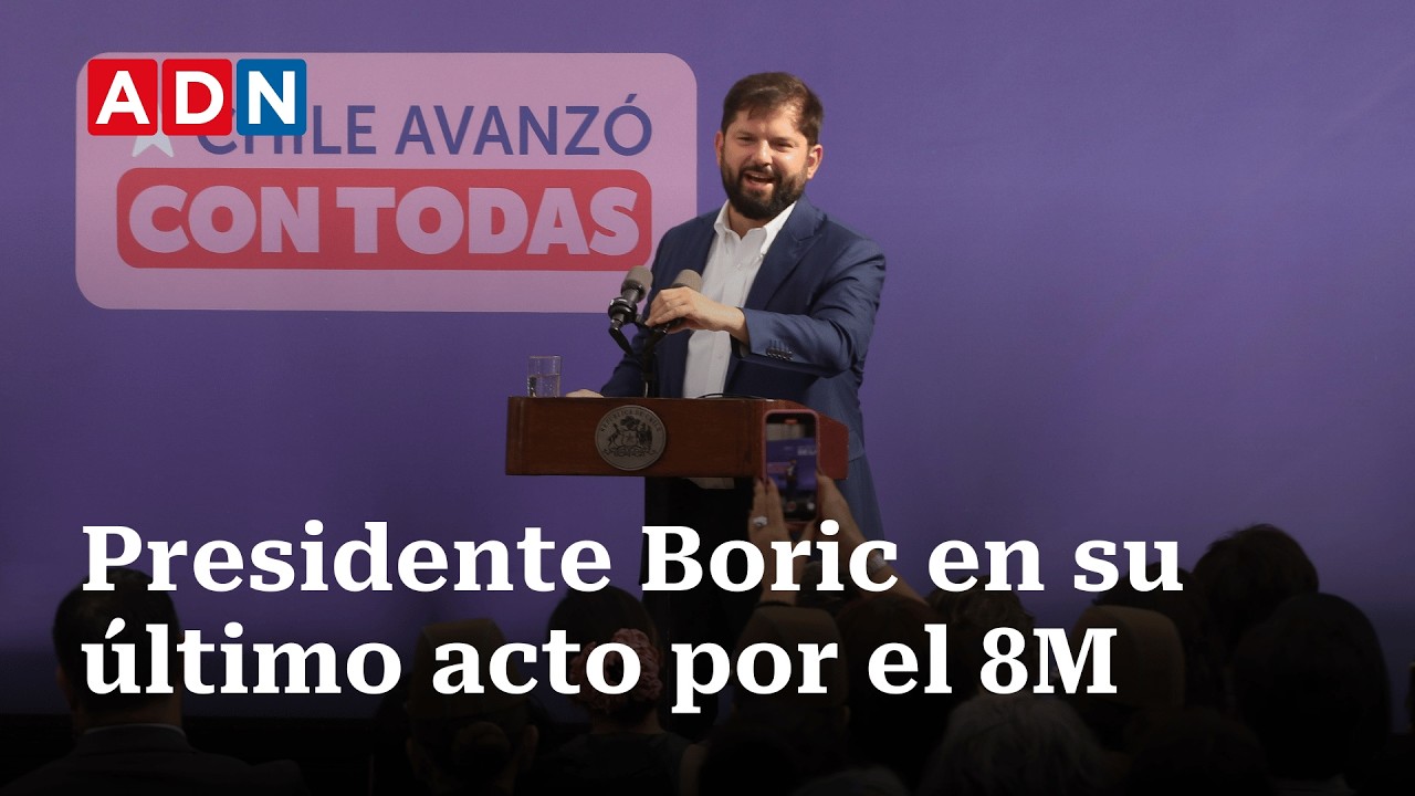 Presidente Boric realiza último acto del Día de la Mujer