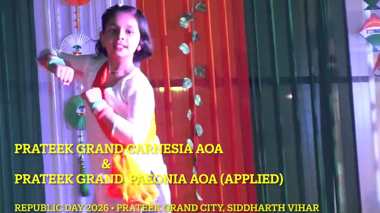 Children Dance Performance | Republic Day Celebration 2026 | Prateek Grand City Ghaziabad