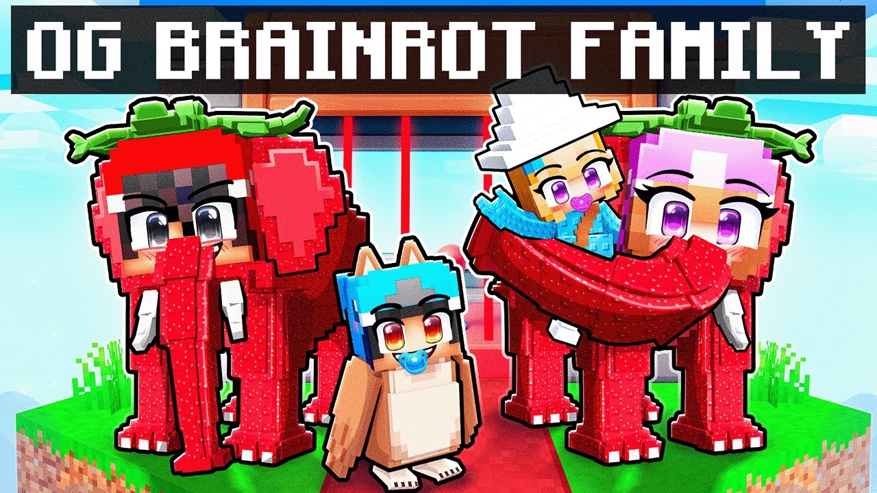 Having an OG BRAINROT Family In Minecraft!