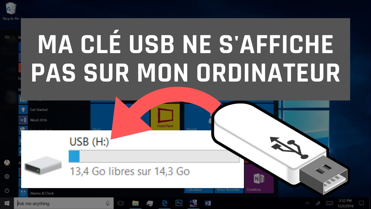 Ma clé USB détecté mais ne s'affiche pas sur mon ordinateur Windows 10/8/7 [Résolu]