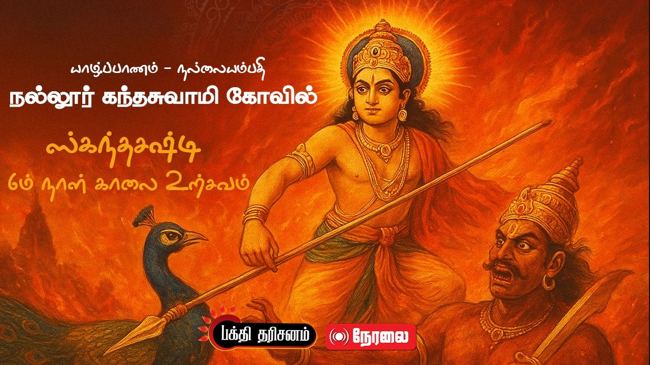 நல்லூர் ஸ்ரீ கந்தசுவாமி தேவஸ்தான 2025ம் ஆண்டு ஸ்கந்தசஷ்டி 6ம் நாள் காலை உற்சவம்  - 27.10.2025