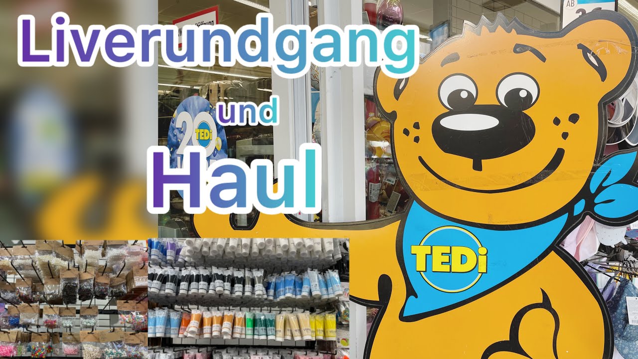 Tedi LIVERUNDGANG 💕 mit Haul 🤩komm mit mir ❤️ Hedwig Gedönsrat 🤩