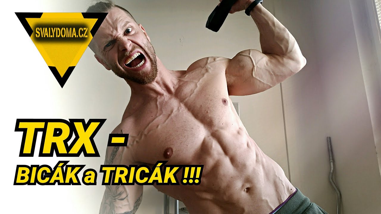 #67 TRX - 8 NEJLEPŠÍCH cviků pro VĚTŠÍ RUCE !!! CVIČENÍ DOMA s vlastní váhou - TRICEPS a BICEPS !!!