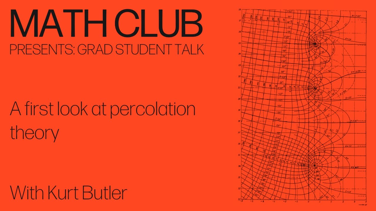 Grad student talk: “A first look at percolation theory”