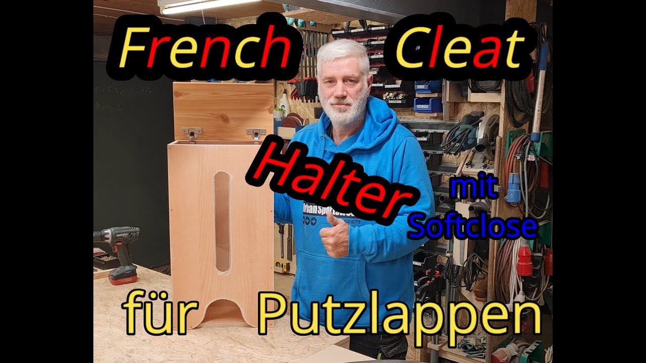 French Cleat Halter f&uuml;r Putzlappen .