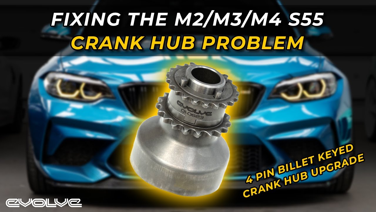 Fixing the F8x M2 / M3 / M4 S55 Crank Hub Slip - Evolve 4 Pin Billet Keyed Crank Hub Upgrade
