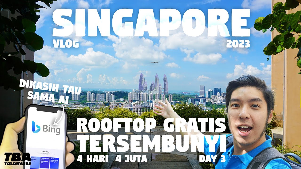 Travel Diatur AI BING Seharian | Travel ke Singapore 2023 Vlog