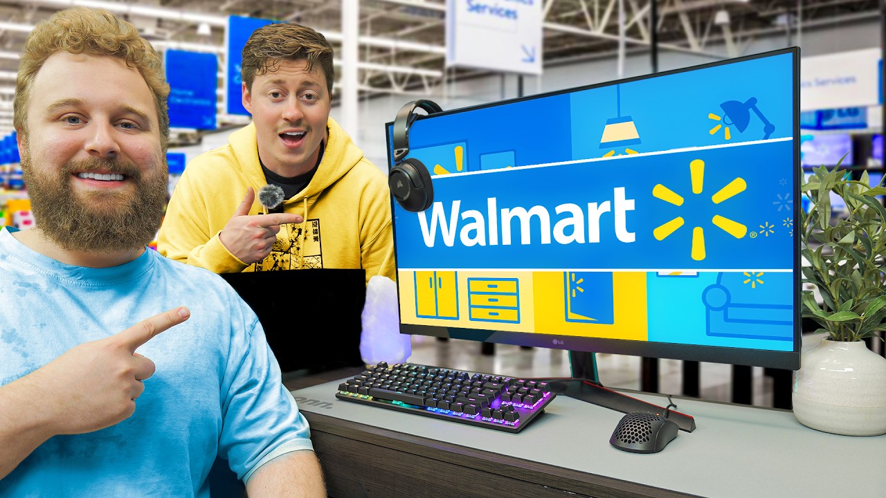 We Built a CHEAP Gaming Setup From Walmart.....