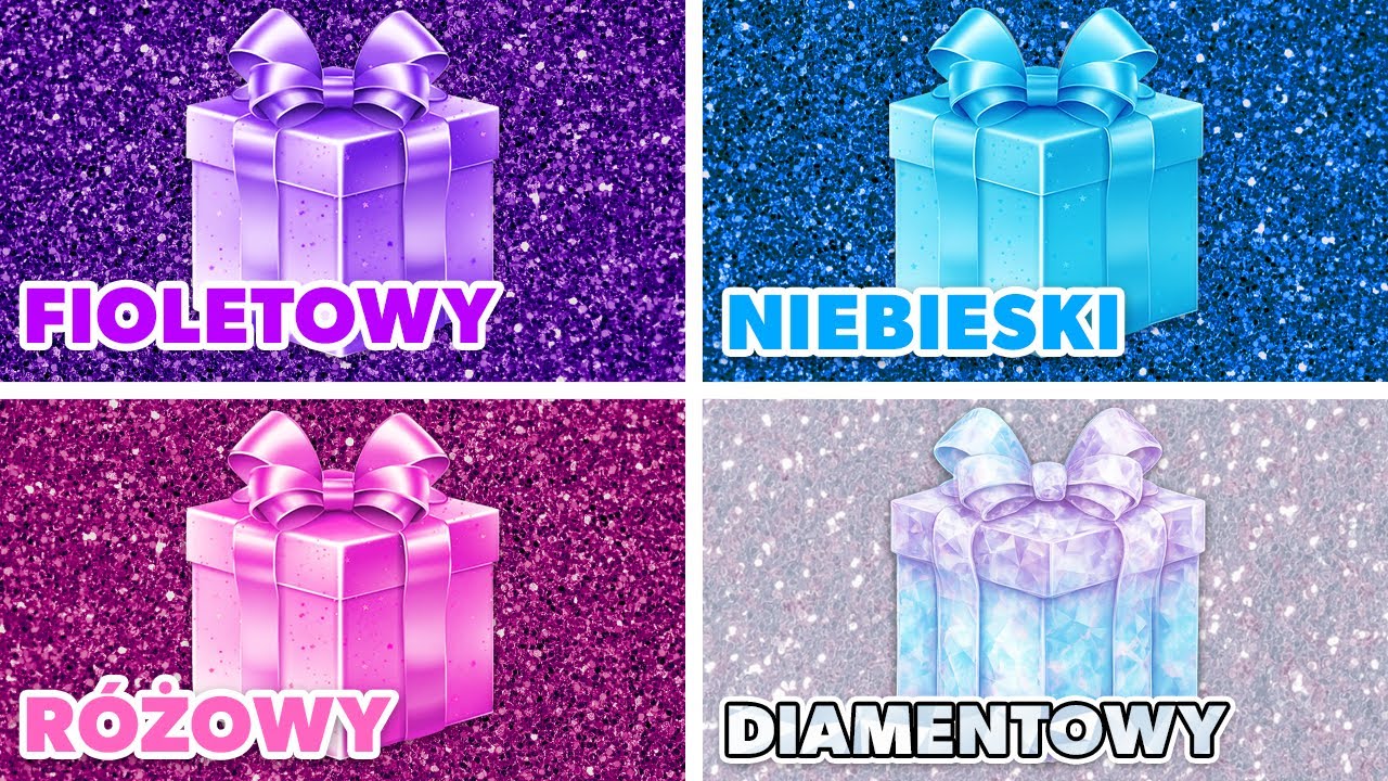 Wybierz sw&oacute;j Prezent...! Diamentowy, Niebieski, R&oacute;żowy czy Fioletowy 💎🎀💙💜