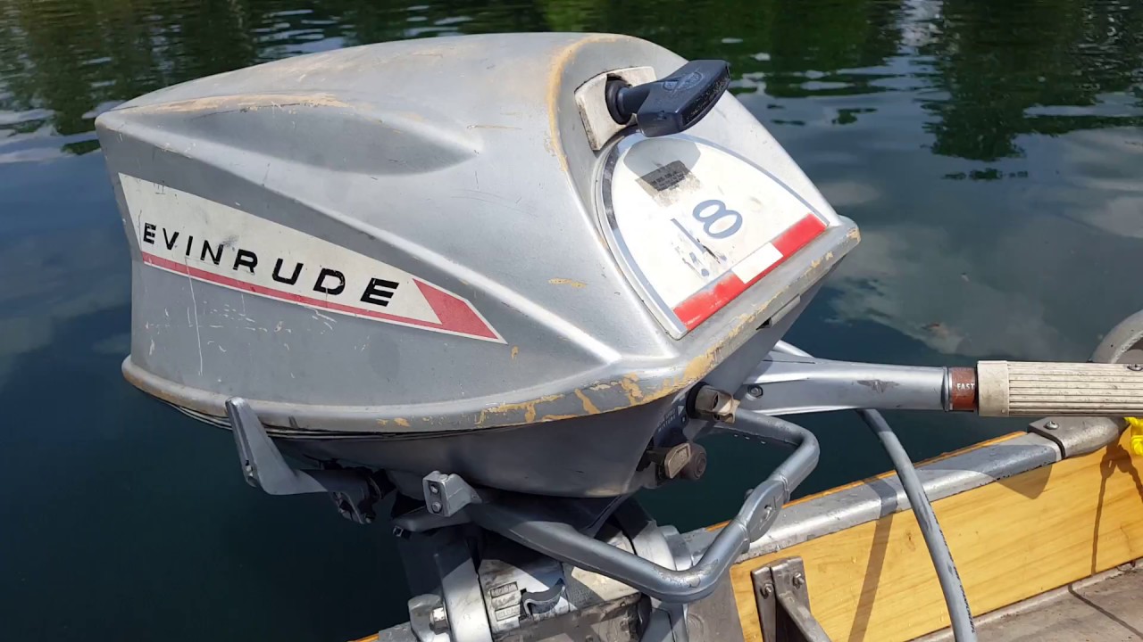Подвесной мотор Evinrude Fastwin 1967 года выпуска мощностью 18 л.с.
