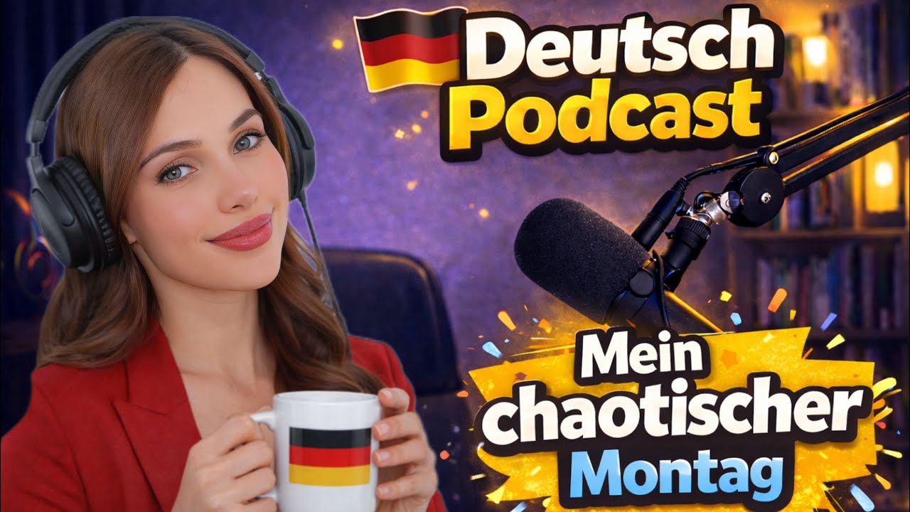 Deutsch Podcast #1 | بودكاست ألماني | Mein chaotischer Montag 