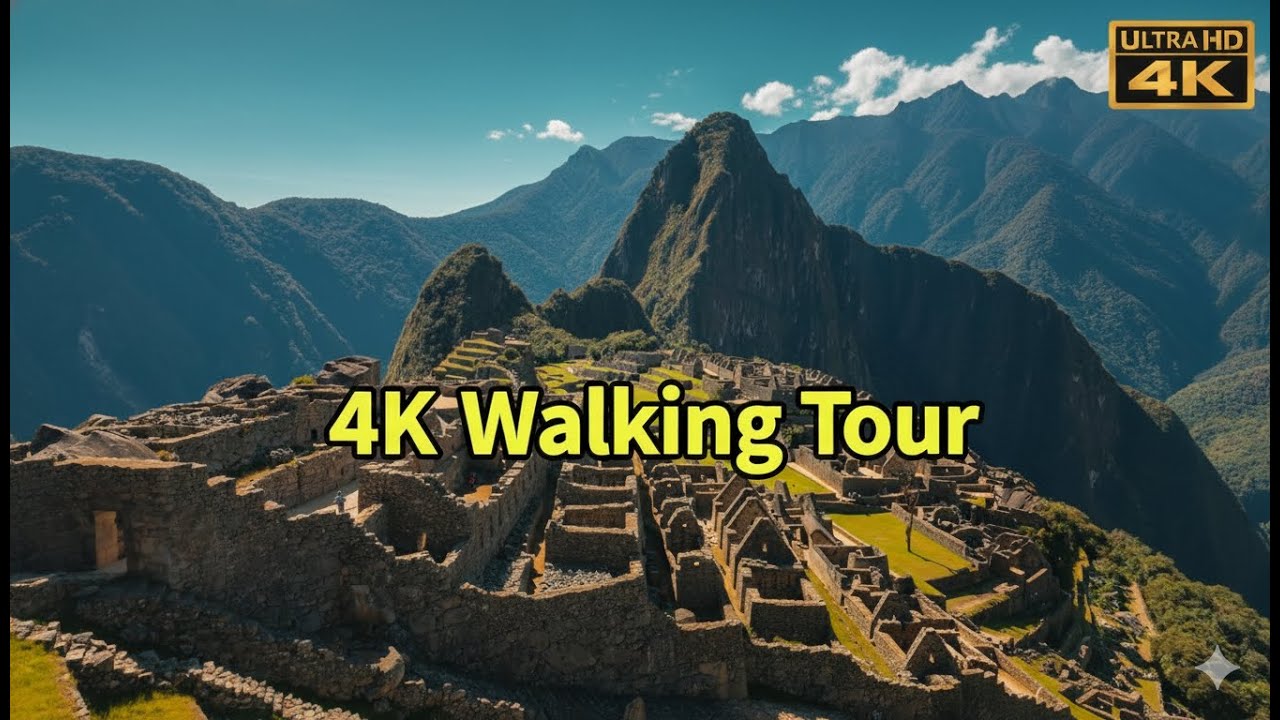 Walk Through Machu Picchu in 4K | The Lost City of the Incas (No Talking)
