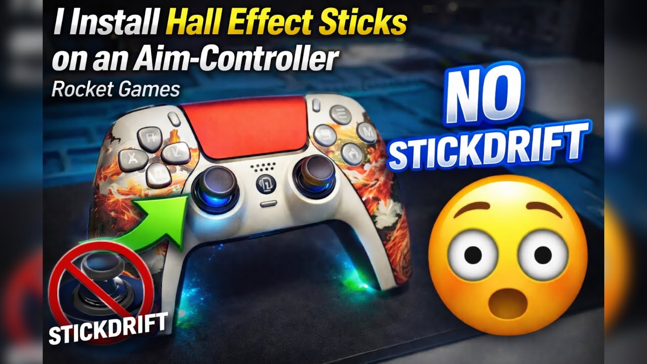 Installing Hall Effect Sticks in an Aim Controller