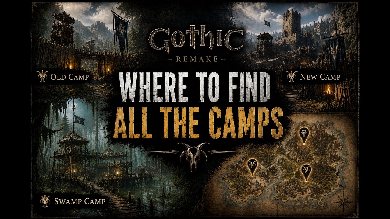 Gothic 1 Remake Guide - Where to Find All Camps (Old Camp, New Camp & Swamp Camp)