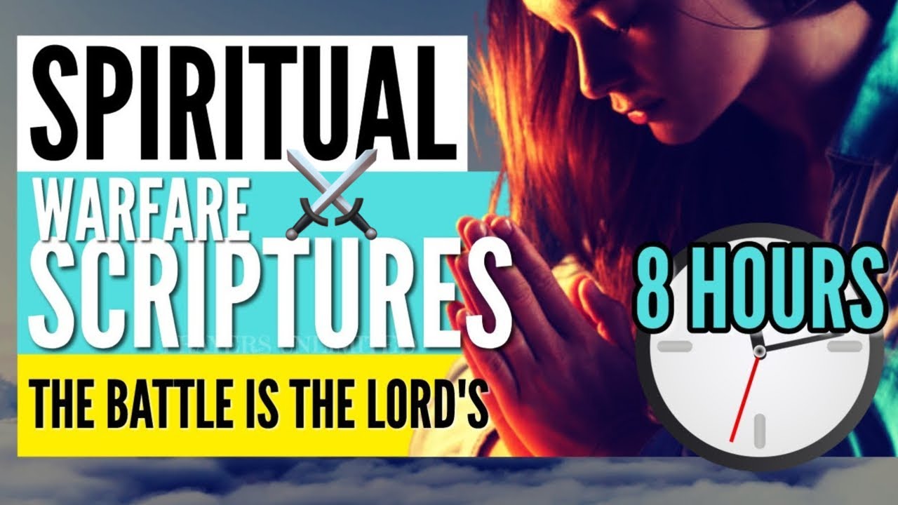 SPIRITUAL WARFARE SCRIPTURES FOR SLEEP (8 HOURS) - Encouraging Bible Verses For Sleep & Inspiration