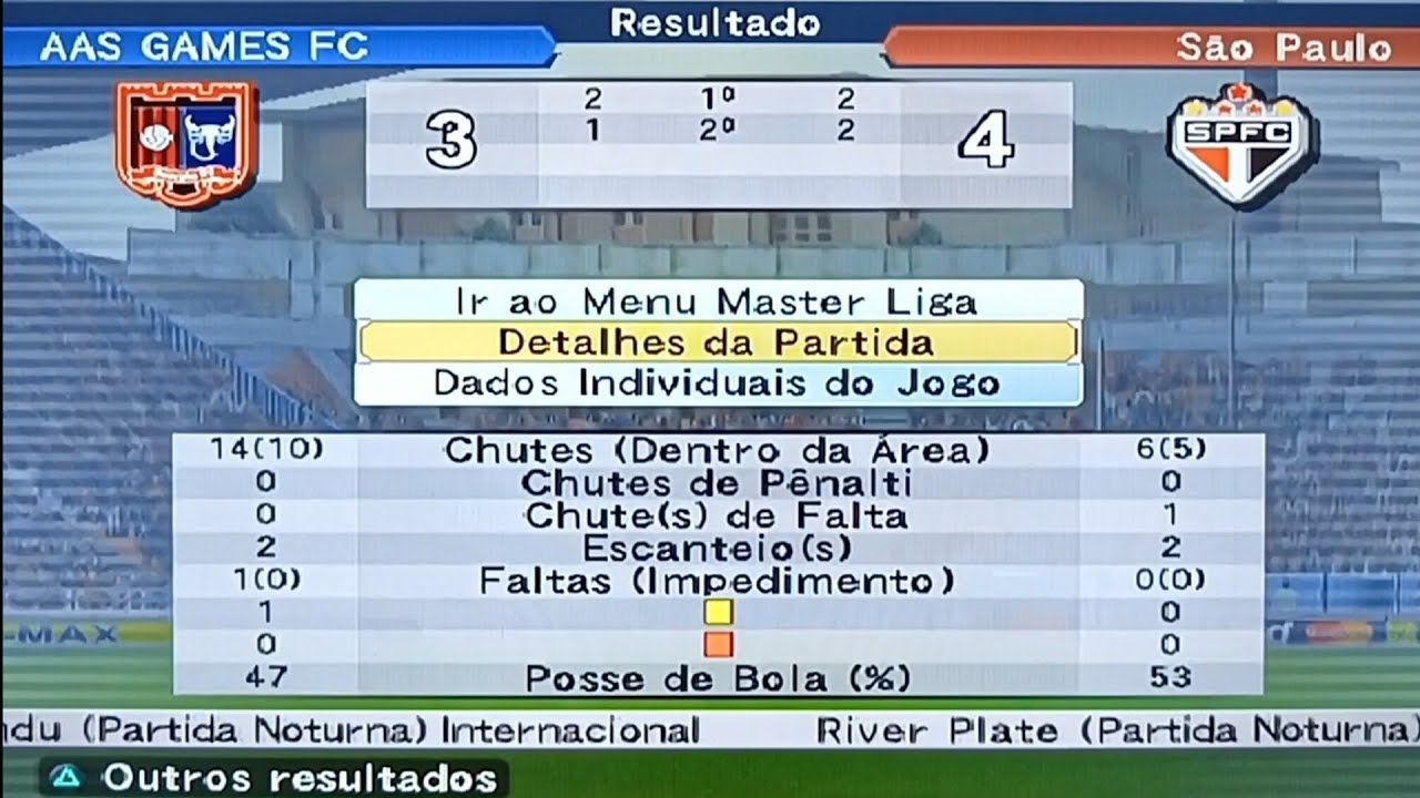 Resumo da partida entre AAS GAMES e SÃO PAULO | Rodada 22 | liga D | divisão 1 | temporada 3 | ML