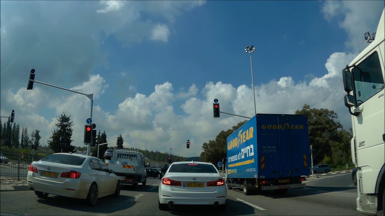 עפולה נוסעים לבית ברל ליד כפר סבא צפון DRIVING   To Kfar Sava Via various roads ISRAEL