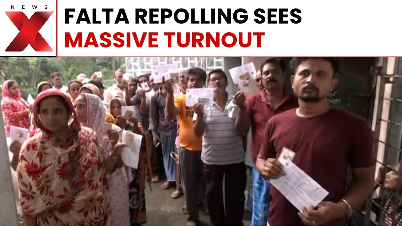 High Voter Turnout Marks Crucial Falta Repolling In Bengal | NewsX