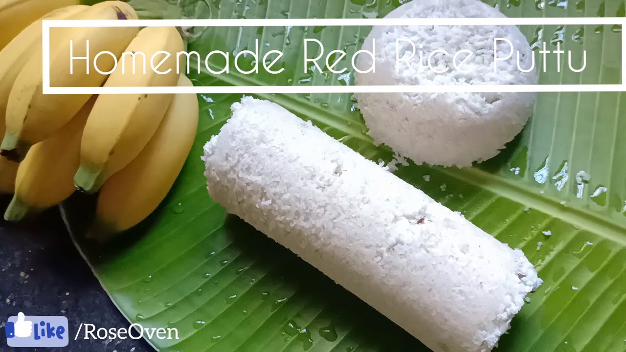Homemade Red Rice Puttu Powder Recipe | Kerala Matta Rice Puttu | Rose Oven.