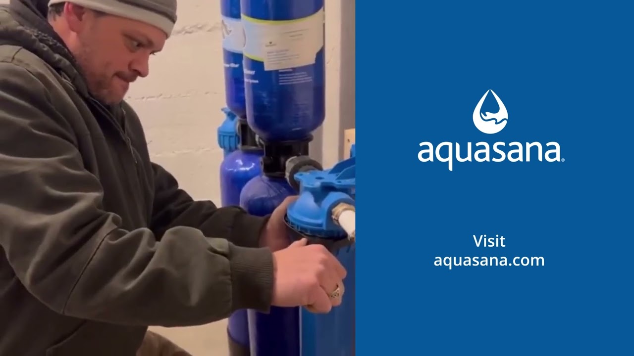 Aquasana Whole House Water Filter and Salt-Free Water Conditioner #diy #watersolutions #stayhydrated