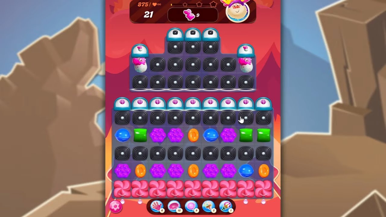 Candy Crush Saga LEVEL 875 NO BOOSTERS (new version)🐟☑️