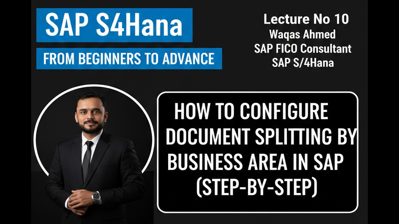 How to Configure Document Splitting by Business Area in SAP | Step-by-Step | SAP | SAP FICO