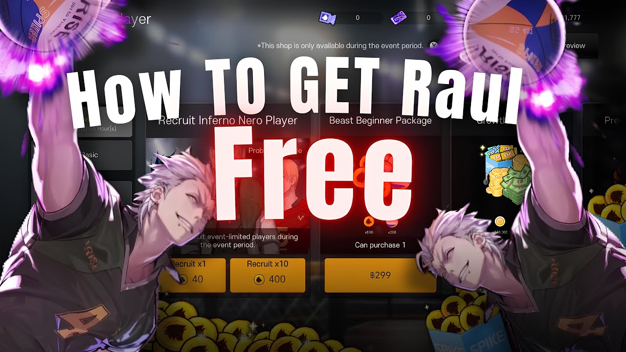 How to get RAUL For free!! - Beast Spiker | The Spike Cross