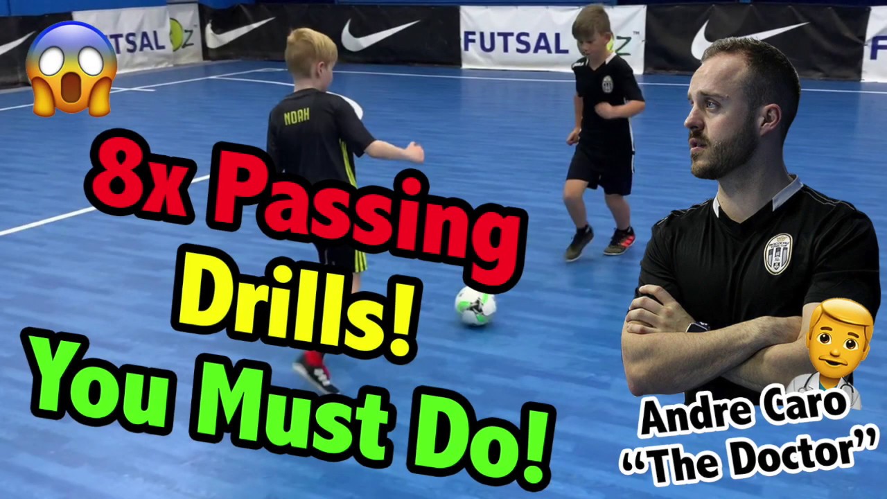 Futsal Training - 8 PASSING DRILLS YOU MUST DO - Andre Caro Futsal - The Doctor