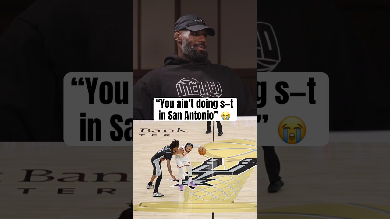 San Antonio caught a stray from LeBron 💀 (via @MindTheGamePodcast)