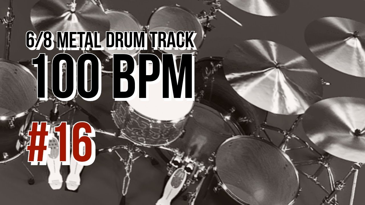 6/8 Metal Drum Track 100 bpm - FREE FOR PROFIT
