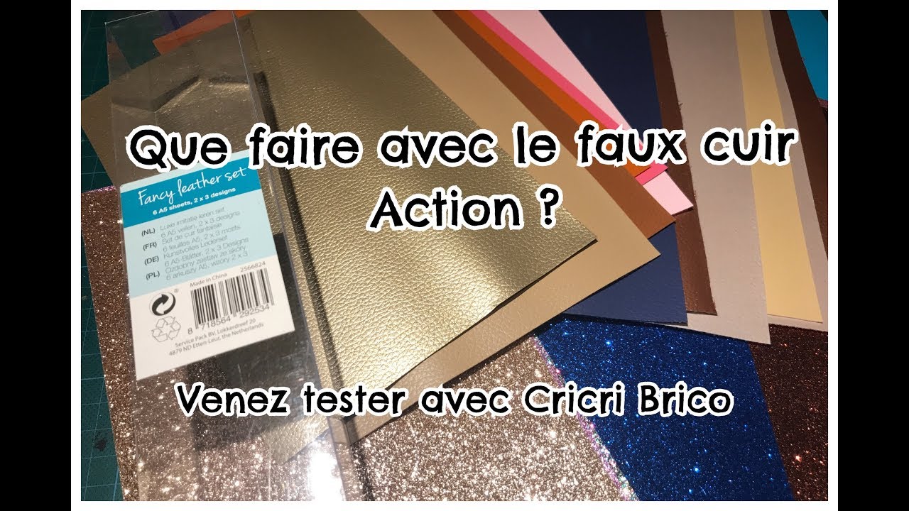 Tests faux (simili) cuir Action Fancy leather set