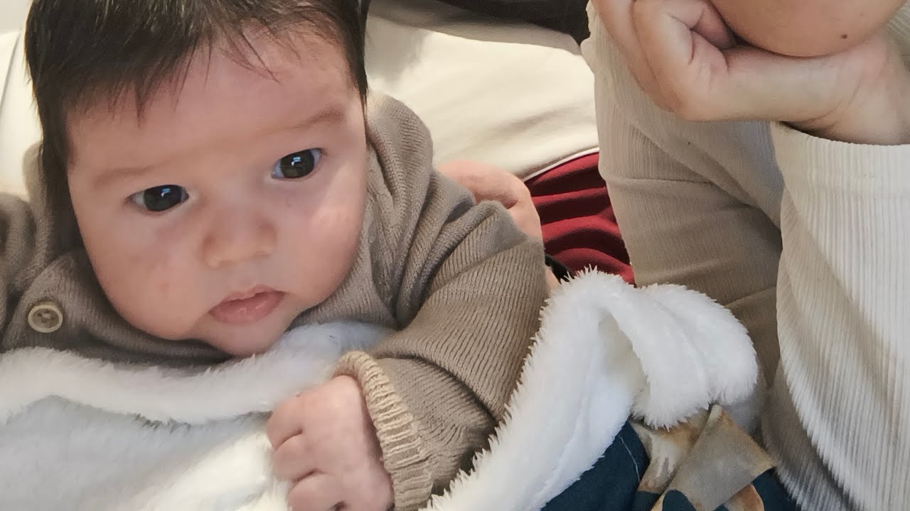 The first time when I saw my son.