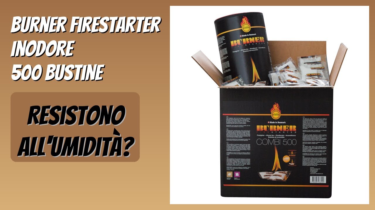 RECENSIONE (2026) : Burner Firestarter Inodore 500 bustine. DETTAGLI