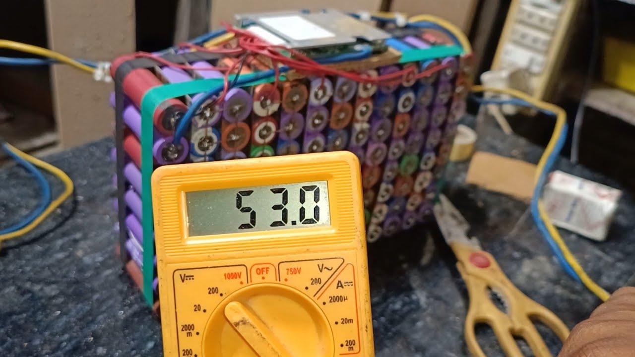 Homemade 48V 100Ah Battery in ₹2000! | Electric Bike DIY Project 💥