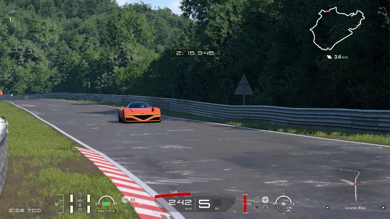 Gran Turismo 7 - Genesis X Gran Berlinetta VGT Concept Nürburgring Nordschleife lap attempt
