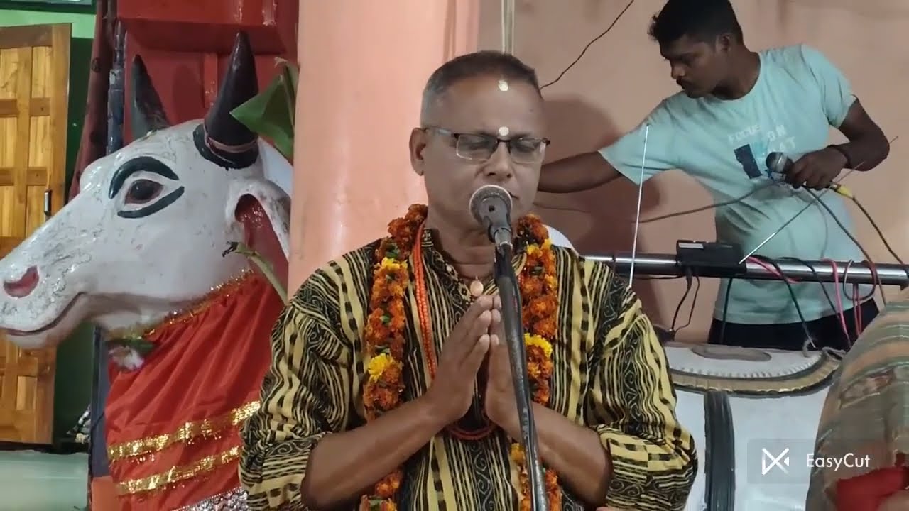 ନରେନ୍ଦ୍ରପୁର 23ତମ ଭାଗବତ ପାରାୟଣ ସଂଧ୍ୟା ଆଳତି ପବଚନ ଓ ଆନନ୍ଦ ବଜାର ଭିୟୁ ପଂଚମ ଦିନ ପବଚକ ଵସଂତକୁମାରମଂଗରାଜ