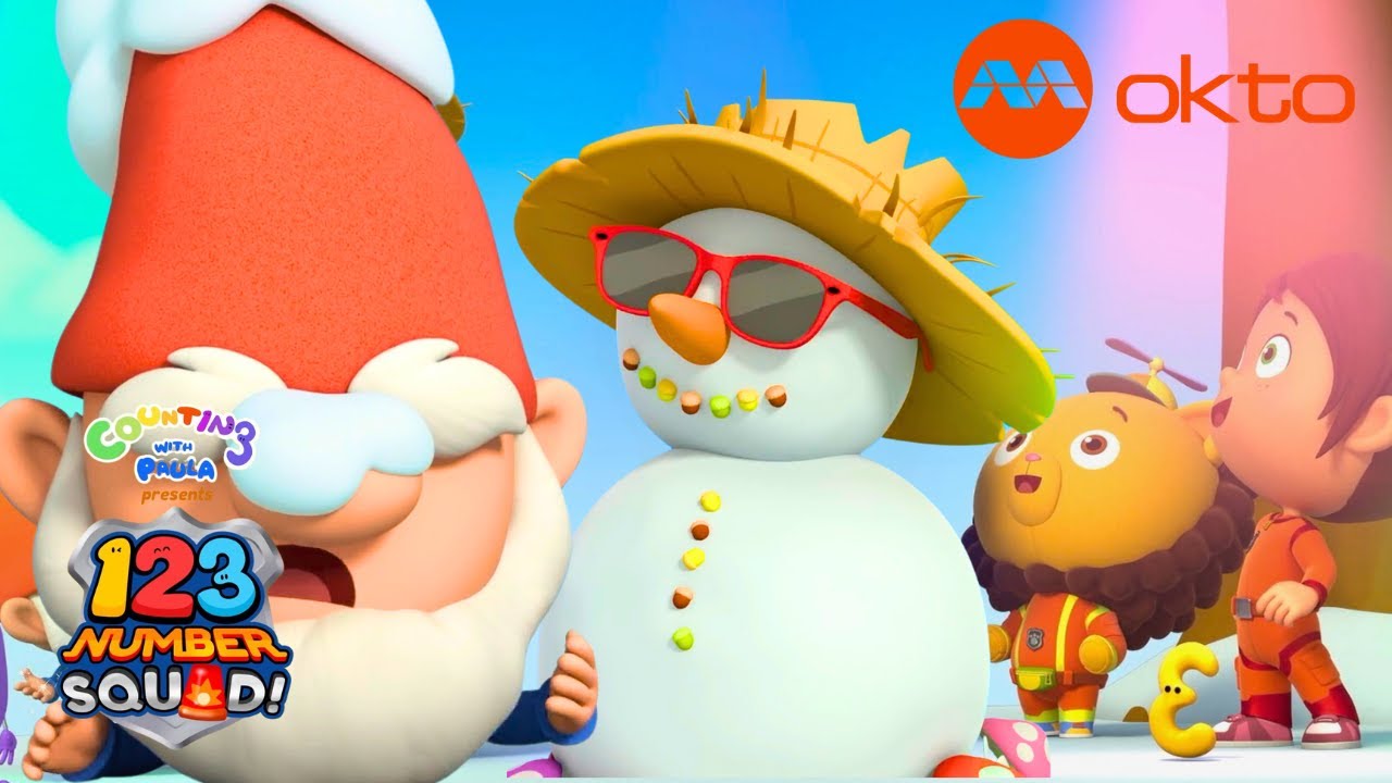 Mr. Mengo is FROZEN by the SUMMER magic SNOW? | 123 Number Squad S3E20 | @mediacorpokto