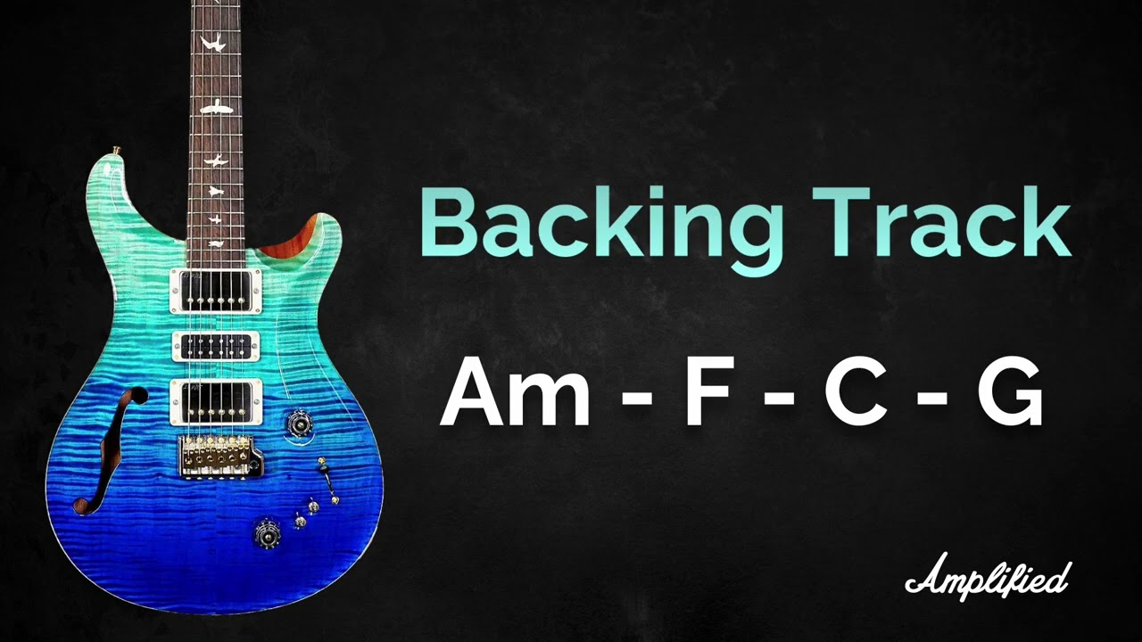 Pop Rock Backing Track Jam in A Minor | Am F C G | 70 BPM | Guitar Backing Track