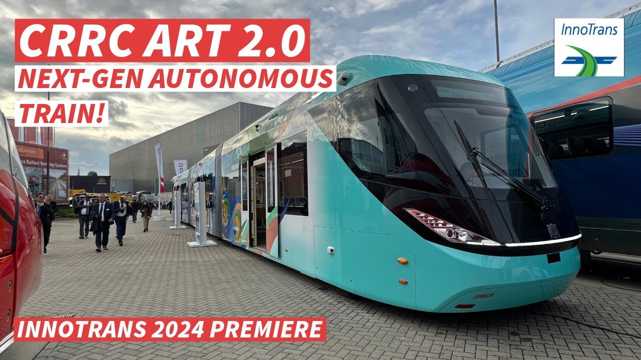 【4K】CRRC ART 2.0: Первый взгляд на футуристический автономный поезд на InnoTrans 2024!
