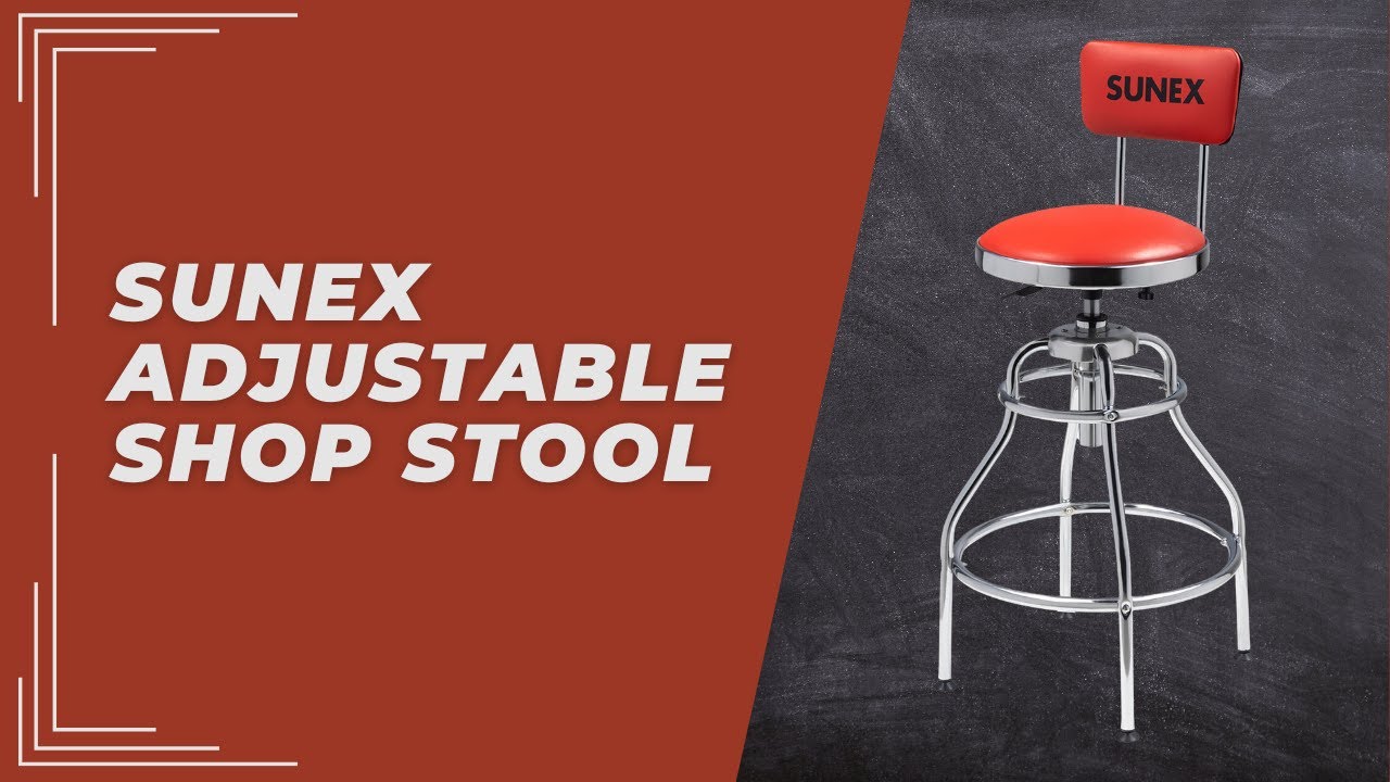 Sunex Adjustable Shop Stool  250-Lb. Capacity Model# 8516