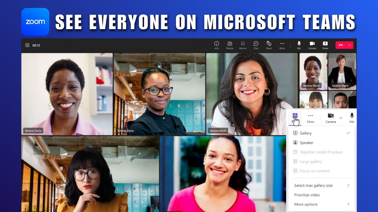Как увидеть всех участников Microsoft Teams с помощью представления &laquo;Галерея&raquo; в 2026 году