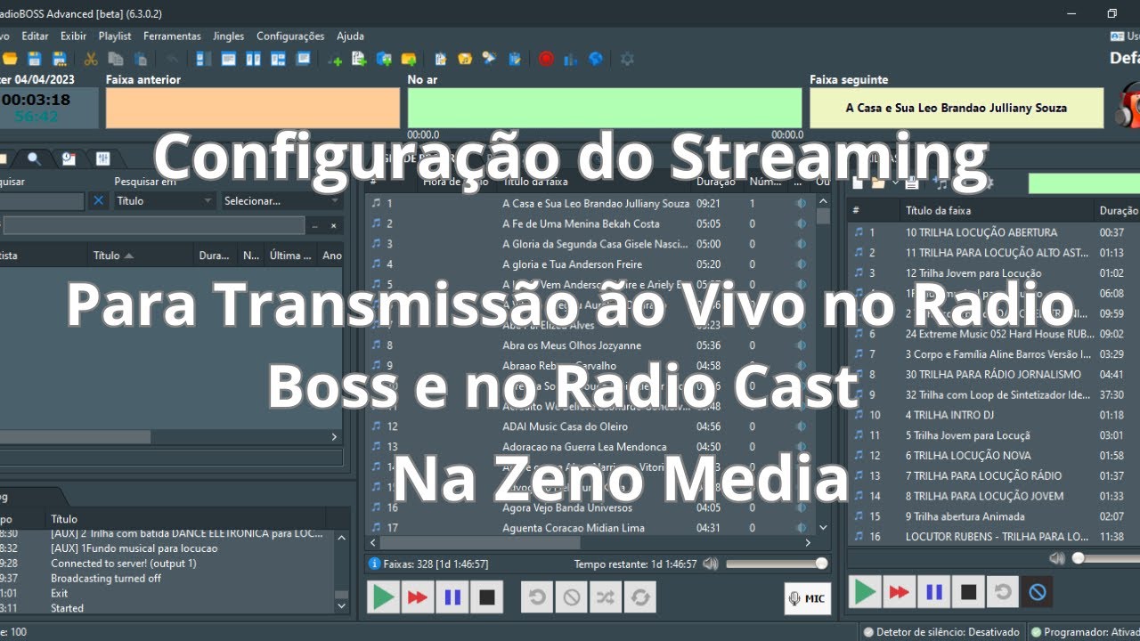 Como Configurar Para Transmissão ão Vivo Na Zeno Media Pelo Radio Boss e Pelo Radio Cast